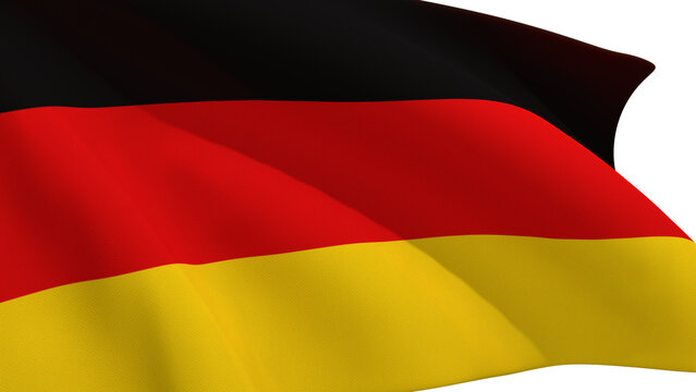 Isolated flag of Germany for background