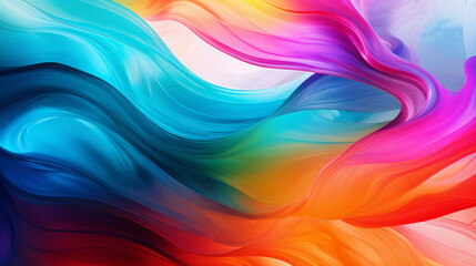 Obraz premium Colorful Abstract Background with Swirling Rainbow Colors and Light Bursts - A Vibrant Expression of Creativity and Innovation