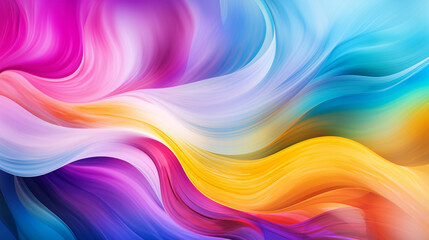 Obraz premium Colorful Abstract Background with Swirling Rainbow Colors and Light Bursts - A Vibrant Expression of Creativity and Innovation