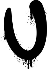 Brush Graffiti Font U