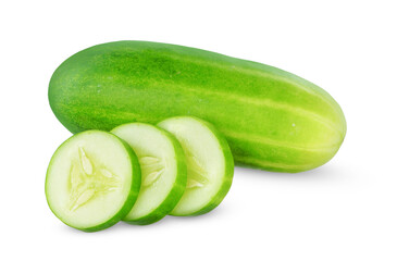Cucumber isolated on white background
