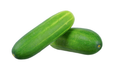 Cucumber isolated on white background.