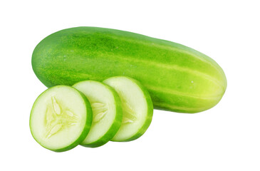 Cucumber isolated on white background
