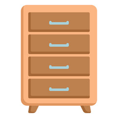 Sideboard cabinet icon for storing items in a drawer