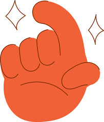 Doodle Hand Gestures Illustration
