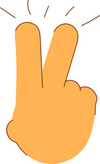 Doodle Hand Gestures Illustration