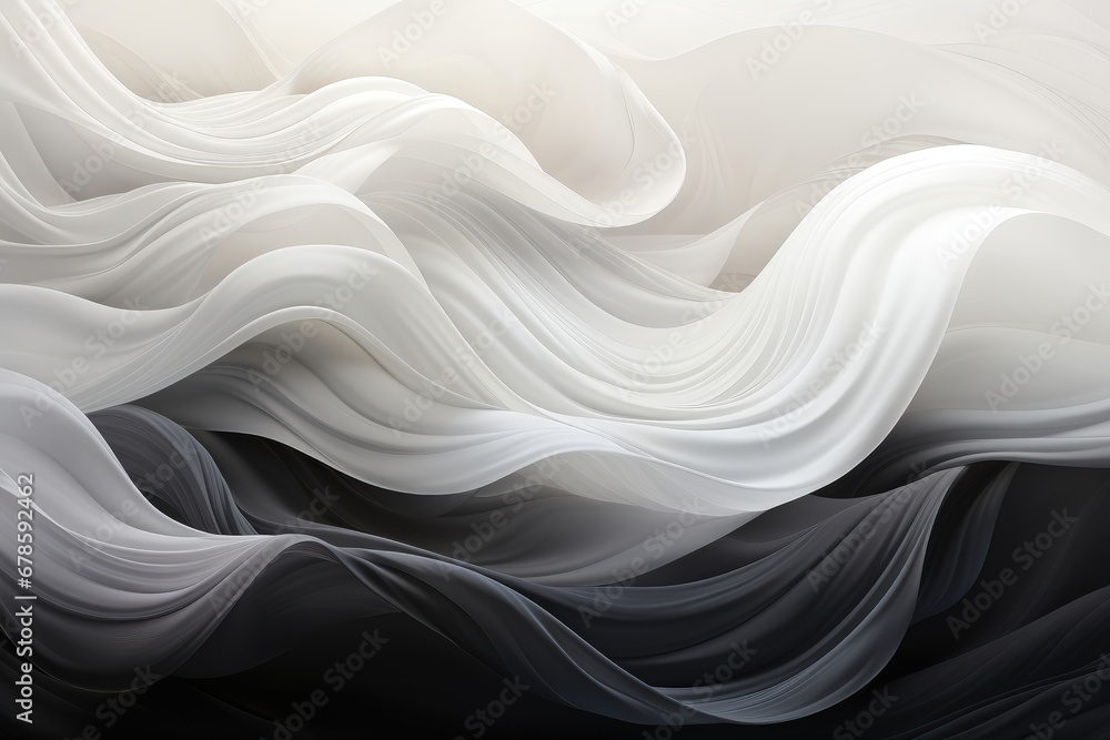 Wall mural an abstract sci-fi wallpaper against a black backgroundcreating a visually dynamic composition that 