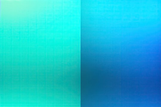 AI Art. Light Cyan And Saturated Light Blue Color Gradient. Spectrum. Template. Banner. Two Halves Of Color Palette. AI Illustration. Calm, Soft Colors. Shades Of Underwater. Deepness. UI/UX