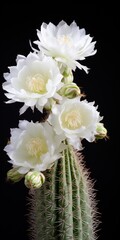 Fragrant Argentine Giant Cactus Blossom in Southwest Desert Garden Display