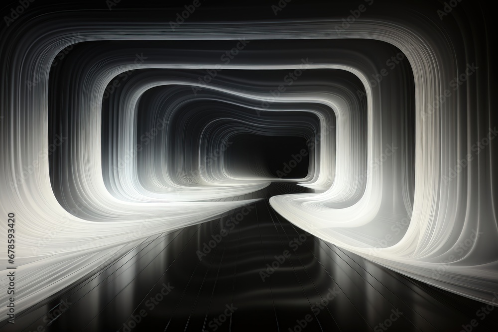 Canvas Prints an abstract sci-fi wallpaper against a black background, creating an enigmatic composition that conv