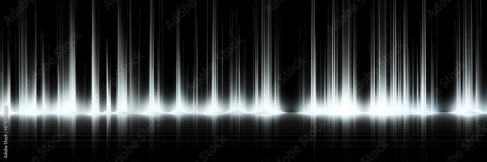 Wall mural an abstract wallpaper with a black background, in a wide format, creating a visually captivating com
