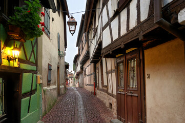 A street in an Alsatian village - Riquewihr - France