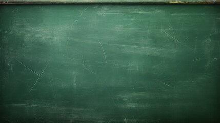 Abstract texture of chalk board, green blackboard or chalkboard background. School learning concept.