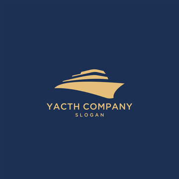 The yacht or sailing logo design vector