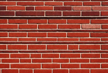 Obraz premium stone wall made of red brick, generative ai