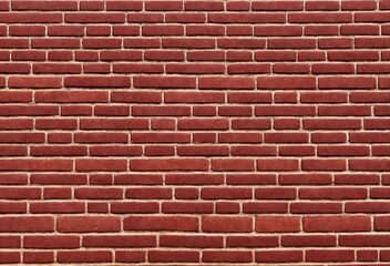 Naklejka premium stone wall made of red brick, generative ai