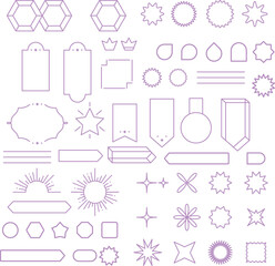 Heraldic Elements banner design elements ribbon banner vector art black realistic label design set