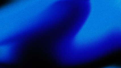 4K Dark blue digital noise gradient background with grainy texture. Nostalgia, vintage, retro 80s, 90s style. Abstract grunge background. Wall, wallpaper, template, print. 