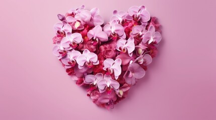 Valentine's Day heart-shaped copy space background