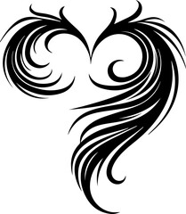 Naklejka premium Feather Heart