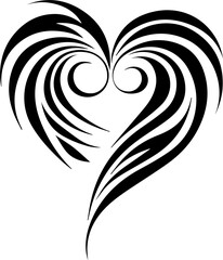 Fototapeta premium feather heart