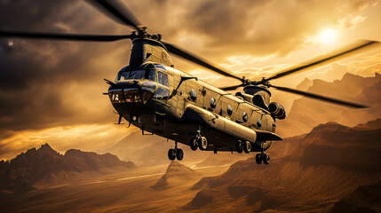 Chinook transport helicopter