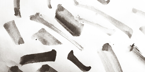 Brush Stroke Template. Paper Stain Line Fabric.