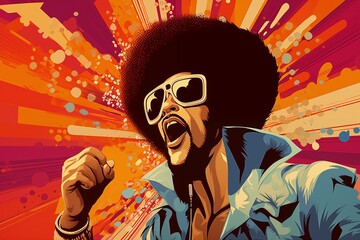 We want the funk 70 seventies retro poster style illustration, got to have the funk - obrazy, fototapety, plakaty