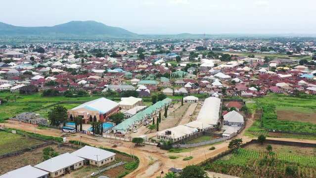 Kuje area of the Federal Capital Territory near Abuja, Nigeria - aerial flyover