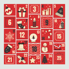 Christmas advent calendar, Christmastime, winter time, magic time
