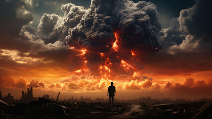 Conceptual photo of the apocalypse
