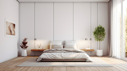 Cozy spacious bedroom