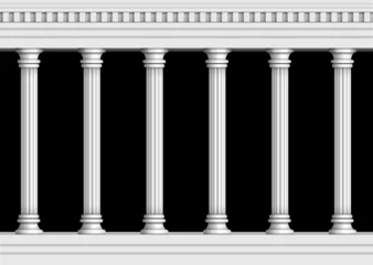 Fotobehang Classic marble pillars background illustration (repeatable) © barks