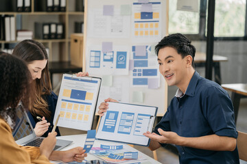 Business people meeting concept design ideas at office.
