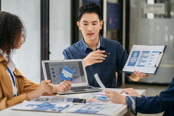 Business people meeting concept design ideas at office.