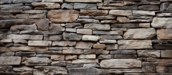 Processed stone wall texture with selective lighting in the picture