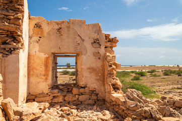 The abandoned fishing village Curral Velho, Boa Vista.