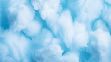 Blue cotton candy background. Candy floss texture. Generative AI