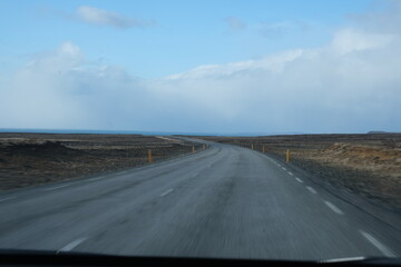 Landscape Iceland Mountains River Glacier Ocean