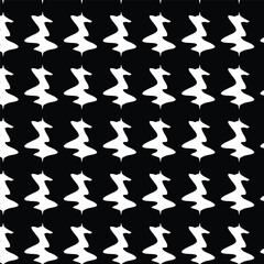 Vector Batik Pattern Seamless with Black Background