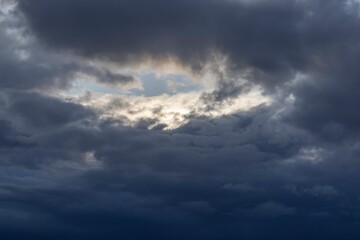 Naklejka na ściany i meble Image of dark clouds in the sky