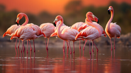The common flamingo is a species of phoenicopterifor