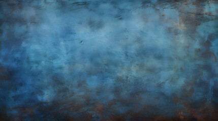 Scraped blue background texture. Generative Ai.