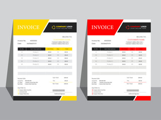 Simple business invoice design for any types of businesses
