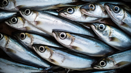 Fototapeta premium Sardines close-up