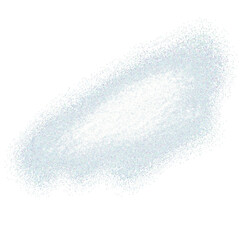 Blue brush stroke shimmering on a transparent background. 