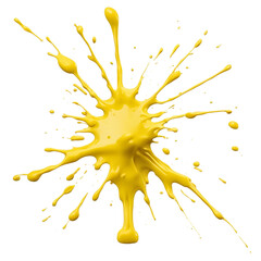 yellow paint splat