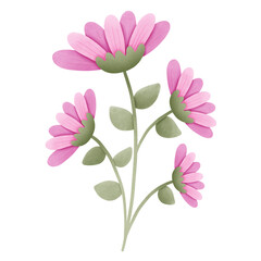 Flowers of love in valentine