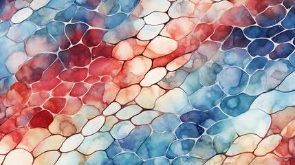 Watercolor snake skin seamless pattern texture marble. Generative Ai.