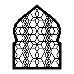 Fototapeta premium Window with ornament